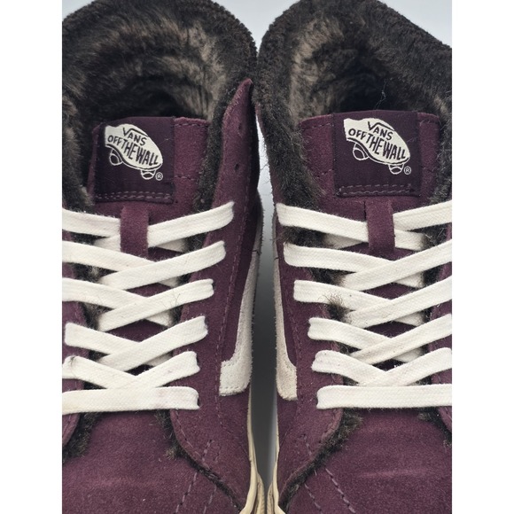 VANS Sk8-Hi Suede Maroon Women's Size 5 High-Top Skateboarding Shoes Sneakers - Picture 8 of 12